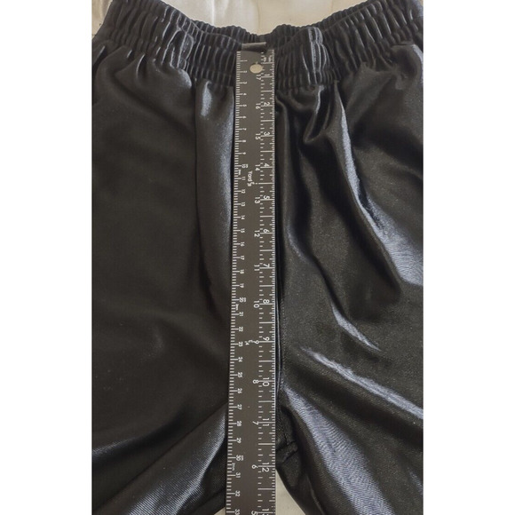 Adidas Basketball Warmup Pants Womens Sz L Snap Button Tear Away Polyester Black - Picture 3 of 14